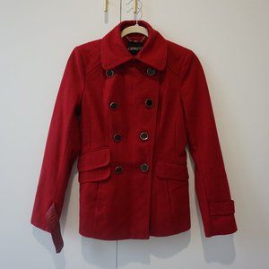 Express Double-Breasted Wool Peacoat